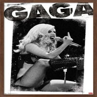 Лейди Гага - Плакат за стена на пръста, 14.725 22.375