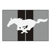 Mustang Horse 4'x6 'Rug - Red
