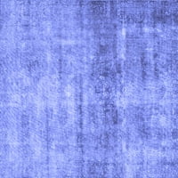 Ahgly Company Machine ПРОЧАВАНЕ НА ВЪЗДУШНИ ПЕРСИНСКИ Сини традиционни килими, 2 '5'