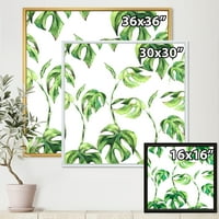 Дизайнарт 'антични флорални тропически листа'