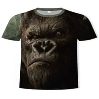 Woodlow Mens Summer Tops Animal Print Thiss Небрежни тениски мъже редовно годни ежедневно носете блуза t 3xl