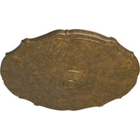 Екена мелница 7 8 од 1 2 П Помпей таван медальон, ръчно рисуван втрит Бронз