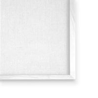 Ступел индустрии абстрактни цветни цветове клони природа бели венчелистчета Живопис бяла рамка изкуство печат стена изкуство, дизайн от Лиз Жардин