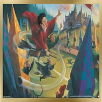 Светът на Wizarding: Harry Potter - Illustrated Quidditch Wall Poster, 14.725 22.375