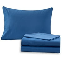 Модерни конци 8-парче Гранада обратим възрастен Унисе легло в чанта, Тъмно синьо дамаска, пълен