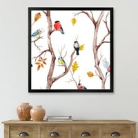 Дизайнарт' малки птички и падащи дървета'