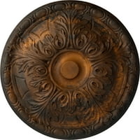 Ekena Millwork 3 4 OD 5 8 P Granada таван медальон, ръчно рисувана ръжда