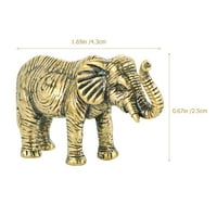 Винтидж месингов слон статуя месингов слон фигурки на живото животни статуя злато
