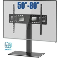 Универсална стойка за телевизор въртяща се стойка за маса с стойка за Телевизор с плосък екран степен на въртене, Регулируема