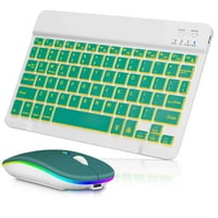U Лека клавиатура и мишка с фонова RGB светлина, много устройство Slim Arfangeable Keyboard Bluetooth 5. и 2.4GHz стабилна клавиатура