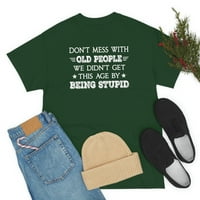 FamilyLoveshop LLC Не се забърквайте със стари риза, мъжка риза, забавна тениска, ден на бащата, подарък за рожден ден, тениска
