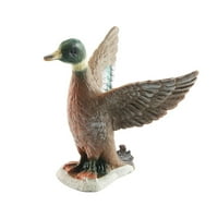Huanledash Farm Animal Firgurine Hen Rooster Duck Goose Simulation Miniature Solid Model Орнамент PVC Poultry Statue Model Scene