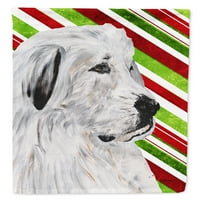 Carolines Treasures SC9810CHF GREAT PIRENEES Candy Cane Christmas Flag Canvas Размер на къщата, размер на къщата, многоцветни