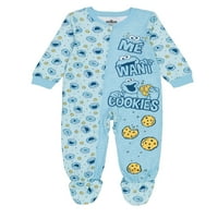 Улица Сезам бебе и малко дете момче едно парче пижама, размери 12м-5т