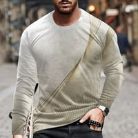 В продажба мъжки пуловерни ризи с дълъг ръкав кръгла врат пуловер 3d отпечатана блуза за тениска, бяла