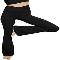 Женски багажници йога панталони гамаши с висока талия за контрол на корема йога панталони