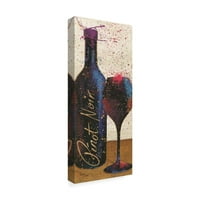 Търговска марка Изящно изкуство „Wine Splash Light IV“ платно от студио Wellington Studio