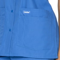 Landau Essentials Rasy Fit 4-джобни скраб с V-образно деколте за жени 8232