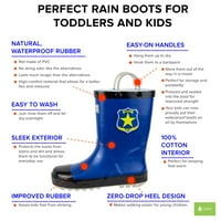 Oaki Kids Waterproof Rain Boots с лесни дръжки