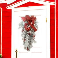 Венци за входната врата бастун коледна врата венец лоза гарландски декорации закачалка пръстен мъртви клони Коледна висулка Коледна