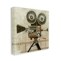 Спиеви индустрии винтидж филм видеокамера Новост живопис галерия Опакован платно за печат на стена изкуство