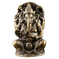 Статуя скулптура Фигурина Индуист лорд Ганеш богатство настолка религиозен просперитет късмет добър бог ший фън успех