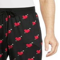 Начин за празнуване на мъжки и големи мъже Свети Валентин сън панталон 2-пакет, събота каре и чрез сърцето дизайни