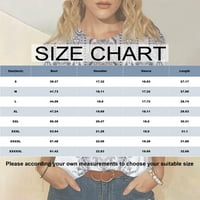 Strungten Fashion's Fashion Casual Three Quarter Lleave Print Round Neck Pullover Top Blouse Summer Tops for Women Trendy