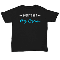Родена да бъде кучешка тениска за спасител забавна чаша за подаръци