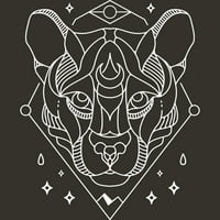 Tiger Juniors въглен сив графичен тройник - дизайн от хора l