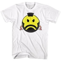 T-Smiley T-White Adult S S Tshirt-LT
