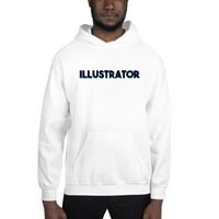 Tri Color Illustround Hoodie Pullover Sweatshirt от неопределени подаръци