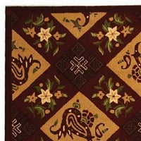 Челси Франсис Геометрична флорална вълна килим, мулти, 5'3 8'3