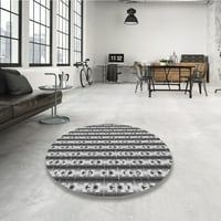 Ahgly Company вътрешен правоъгълник с шарени сребърни сиви килими, 7 '9'