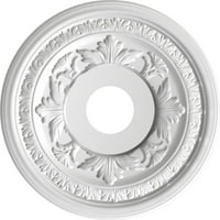 Екена Милуърк 16 од 1 2 ИД 1 п Балтимор термоформован ПВЦ таван медальон, текстуриран металик сребрист