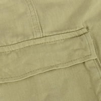 Gathrrgyp женски панталони, моден женски пролет лято голям джобни бутон с цип тесни панталони
