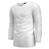 Luiyenes удобна модна топ и топ мъжки памучен блуза за мъжки блуза