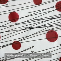 Звезда пластмасови душ завеса лайнер за баня, изключително дълги душ завеси с магнити водоустойчиви ръжда устойчиви втулки пластмасови