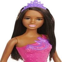 Barbie Dreamtopia Royal Doll, Royal Brunette с лилава подвижна пола и аксесоари