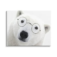 Спиела бяла полярна мечка очила животни животни и насекоми галерия за рисуване опаковани платно от печат стена изкуство
