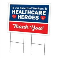 Основни работници и герои от здравеопазването благодаря