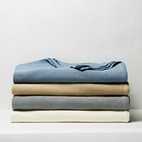 По-добри домове и градини чист памук тъкани двойно легло одеяло в синьо
