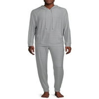 Мъжки Реглан суитшърт & джогинг спално облекло комплект, размери с-2КСЛ, Мъжки пижами