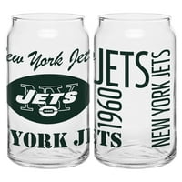 Бьолтер Брандс-НФЛ комплект от две спиртни стъкла, Ню Йорк Джетс