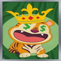 Тигър с плакат за стена на короната, 22.375 34