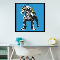 Кийт Кимбърлин - Puppy - Modern Weimaraner Pop Art Wall Poster, 22.375 34