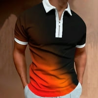 Просвещение с цип ризи за мъжки, есен с тънка форма на тениска с дълъг ръкав Zip Neck Business ежедневни върхове за работно облекло