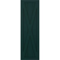 Екена Милуърк 18 в 74 х Фит ПВЦ единични х-бордови ролетни ролетни щори, термично зелени