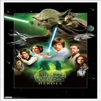 Star Wars: Saga - Heroes Wall Poster с бутални щифтове, 22.375 34
