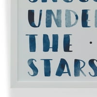 Да се Сгушим под звездите рамкирано Стенно изкуство от Модърн